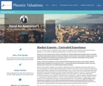 Phoenixvaluations.com(Phoenix Valuations) Screenshot