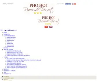 Phohoiresort.com(PHO HOI RIVERSIDE RESORT) Screenshot