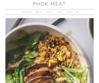 Phokmeat.com(Before I went to culinary school) Screenshot