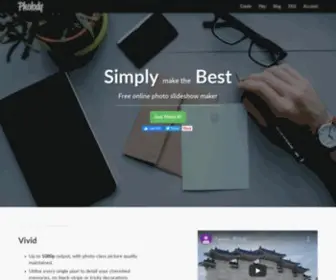 Pholody.com(Free Online Photo Slideshow Maker) Screenshot