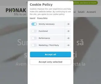 Phonak-Romania.com(Suntem dedicați să schimbăm vieți) Screenshot