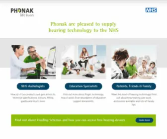 Phonaknhs.co.uk(Phonak NHS) Screenshot