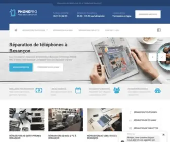 Phone-Pro-Besancon.fr(PHONE PRO : Réparation de Téléphones) Screenshot