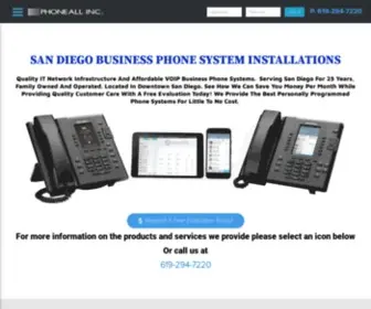 Phoneall.net(San Diego Business Phone Systems) Screenshot