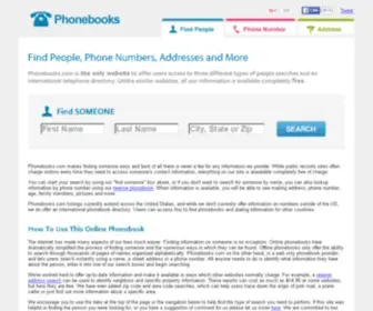 Phonebooks.com(Phonebooks Helps Find People) Screenshot