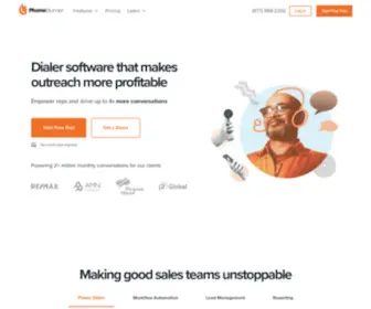 Phoneburner.com(Best Sales Dialer Software To Close More Deals) Screenshot