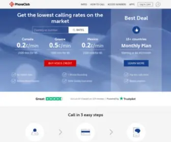 Phoneclub.com(International calls) Screenshot