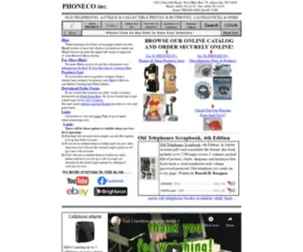 Phonecoinc.com(PHONECO Antique phone) Screenshot