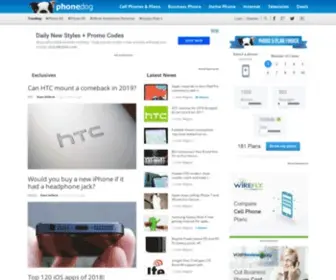 Phonedog.com(The Leader in Mobile Phone News and Reviews) Screenshot