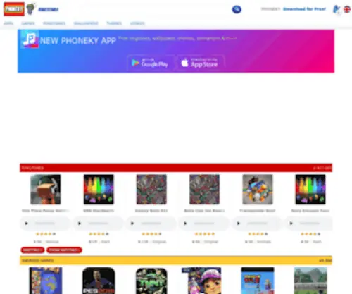 Phoneky.com(Free Apps) Screenshot