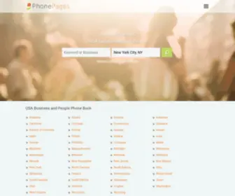 Phonepagesinc.com(PhonePages Local Online Search) Screenshot