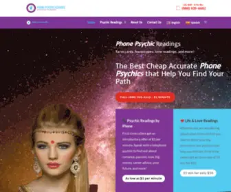 Phonepsychicreaders.com(Phone Psychic Reading) Screenshot