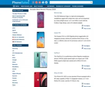 Phonerated.com(New & Upcoming Phones 2021) Screenshot
