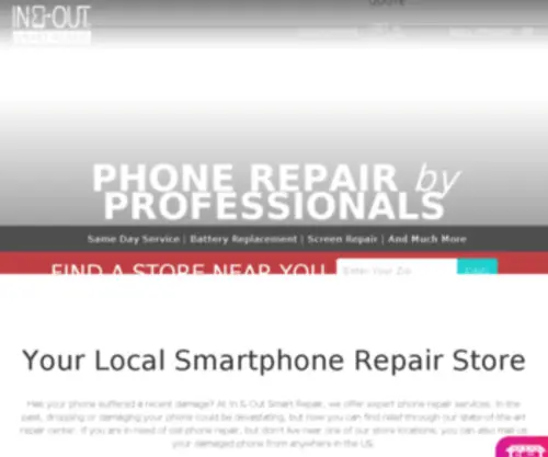 PhonerepairStore.com(In & Out) Screenshot