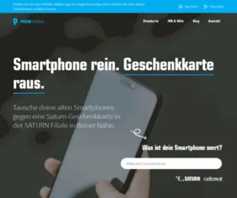 Phonesellandgo.de(#smartphonerein #gutscheinraus #saturn) Screenshot