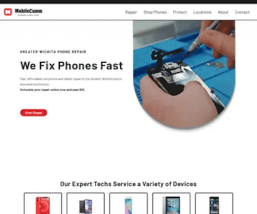 Phonesfixedfast.com(MobileComm) Screenshot