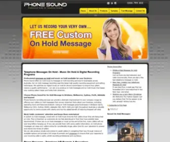 Phonesound.com.au(Messages On Hold) Screenshot