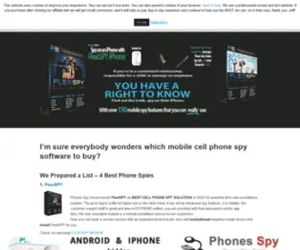 Phonesspy.com(Independent mobile spy reviews by expert Jeff Tinklet) Screenshot