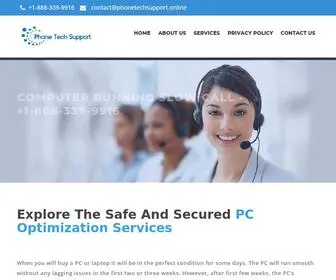 Phonetechsupport.online(Online PC Repair Service in USA) Screenshot