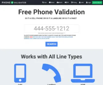 Phonevalidator.com(Phone Validator ✔️) Screenshot