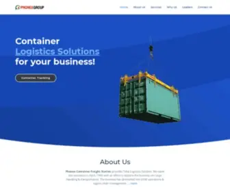 Phonexgroup.com(Phonex Container Freight Station) Screenshot