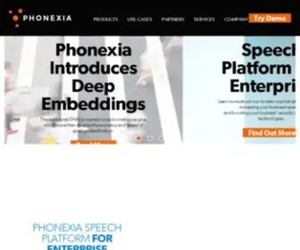 Phonexia.com Screenshot
