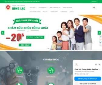 Phongkhamhonglac.com(Phòng Khám Đa khoa Hồng Lạc gồm nhiều chuyên khoa) Screenshot