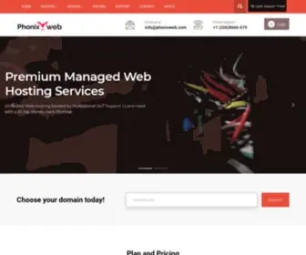 Phonixweb.com(Your Hosting Solution) Screenshot