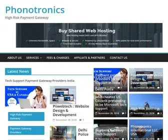 Phonotronicsinternational.com(High Risk Payment Gateway) Screenshot