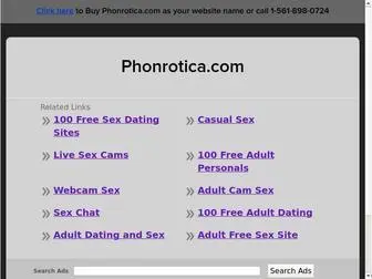 Phonrotica.com(The Leading Cellular phones Site on the Net) Screenshot