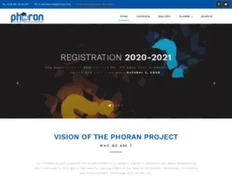 Phoran.org(Photonique et Radiodiffusion Numérique) Screenshot