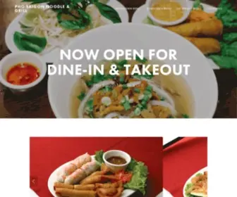 Phosaigonla.com(Pho Saigon Noodle & Grill) Screenshot