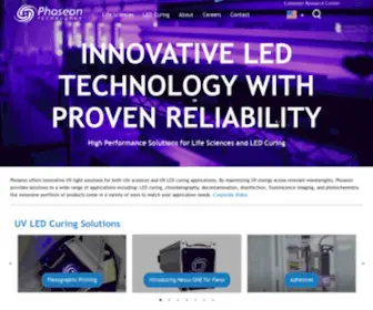 Phoseon.cn(Innovative UV LED Solutions) Screenshot