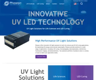 Phoseon.de(Innovative UV LED Solutions) Screenshot