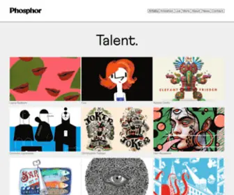 Phosphorart.com(Artists and Illustrators Agents in London) Screenshot