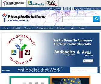 Phosphosolutions.com(Antibody Production That Works) Screenshot