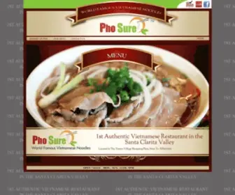 Phosurevalencia.com(Pho Sure Restaurant) Screenshot