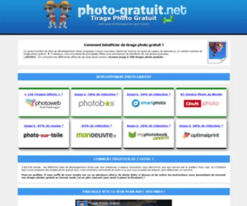 Photo-Gratuit.net(PROMO : Demandez vos Tirages photos gratuits de qualité (+ de 500)) Screenshot