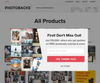 Photobacks.com(Photo & Design Resources) Screenshot