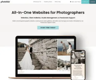 Photobiz.com(Website Builder for Photographers) Screenshot