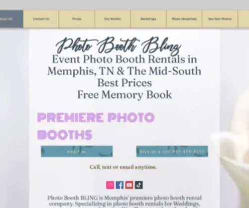 Photoboothbling.com(Photo Booth Rental Memphis Tn) Screenshot