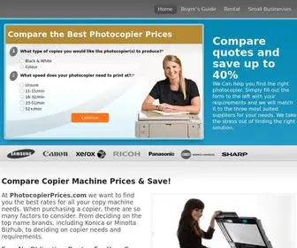 Photocopierprices.com(Compare Copier Machine Prices & Save) Screenshot