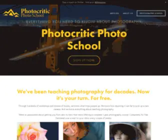 Photocritic.org(Free Photography School from Photocritic) Screenshot