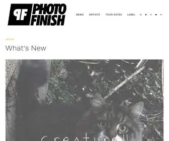 Photofinishrecords.com(Photo Finish Records Official Site) Screenshot