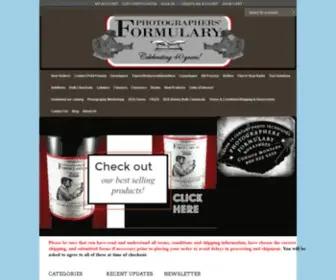 Photoformulary.com(Photographers Formulary) Screenshot