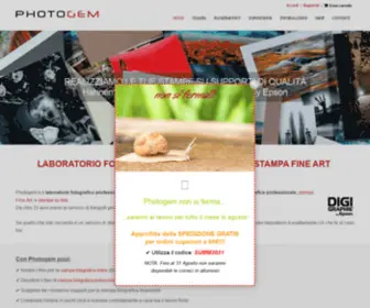 Photogem.it(Laboratorio Stampa Fotografica Professionale) Screenshot