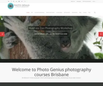 Photogenius.com.au(Brisbane photography courses) Screenshot