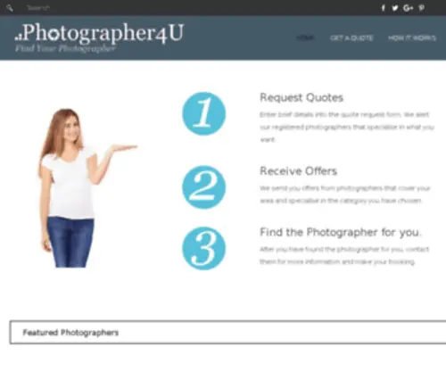 Photographer4U.co.uk(Cheap Wedding Photographers) Screenshot