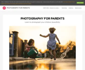 Photographyforparents.co.uk(Learn to photograph your children BEAUTIFULLY) Screenshot