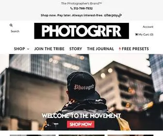 Photogrfr.com(Photography Apparel and Camera Gear for Photographers) Screenshot